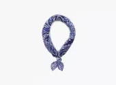 Nohr Axel Silk Cotton Scarf : Navy