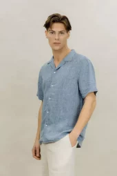 Giuseppe SS Shirt : Mid Blue