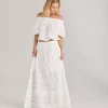 Lita Maxi Skirt : White