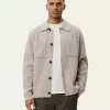 Milano Knit Overshirt : Light Sand