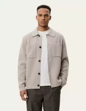 Milano Knit Overshirt : Light Sand