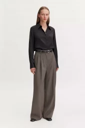 Darcey Wool Trouser : Driftwood
