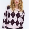 Love My Cras Pullover : Pink Grape Check