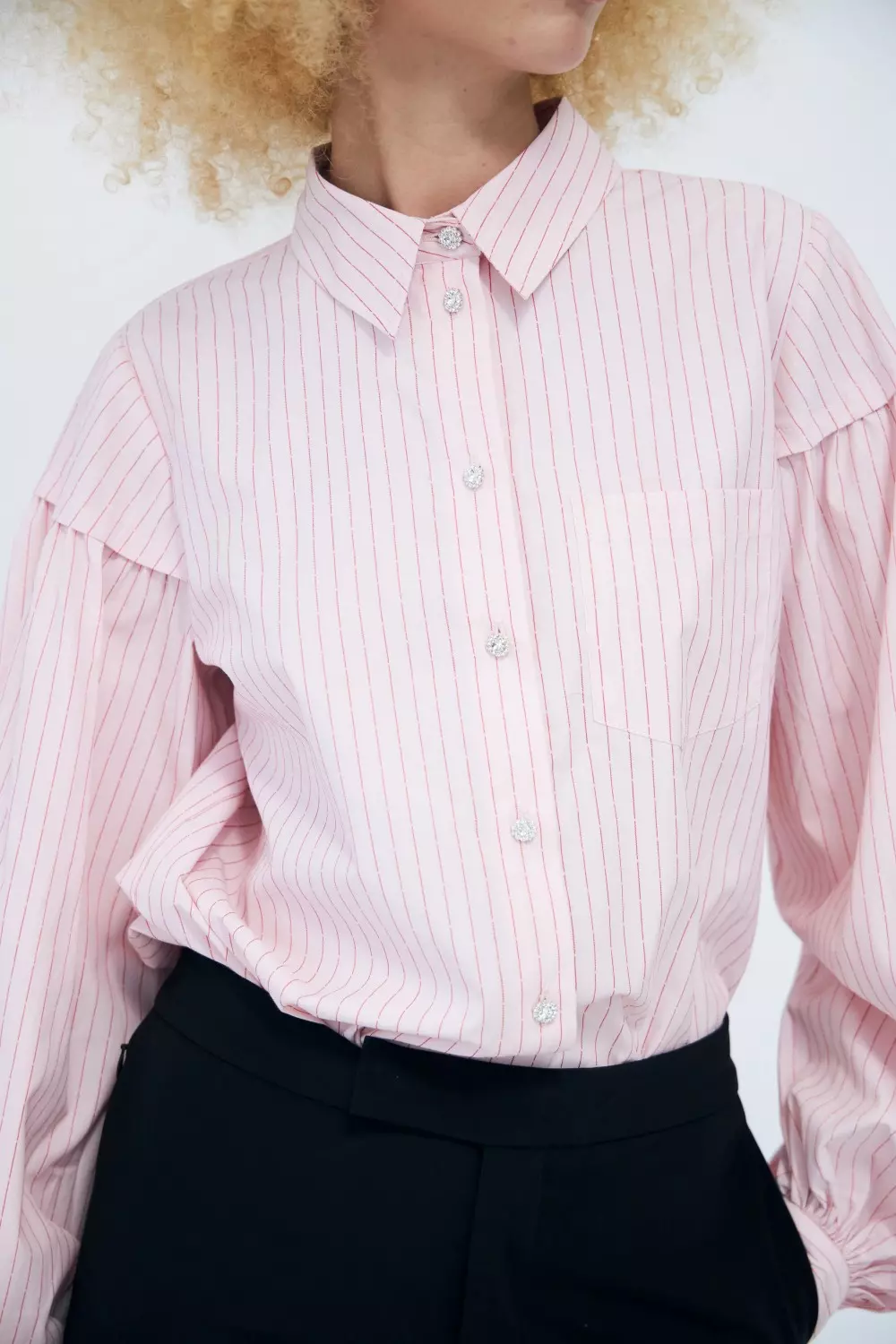 Fina Cras Shirt : Pink Stripe