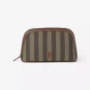 Cosmetic Pouch Large : Green Stripe