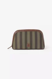 Cosmetic Pouch Large : Green Stripe