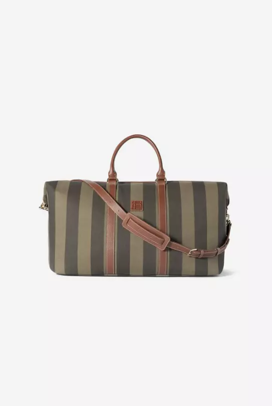Marlowe Weekend Bag : Green Stripe