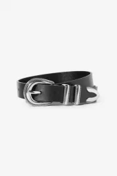 Aubrey Belt : Black Silver