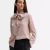 Miki Silk Blouse : Dusty Pink