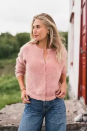 Raus Amalie Cardigan : Misty Rose