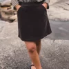 Raus Ella HW Skirt : Black Coffee