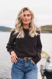Raus Mira Amalie Pullover : Black Coffee
