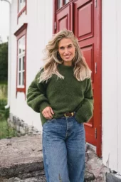 Raus Thea Amalie Pullover : Chive Melange