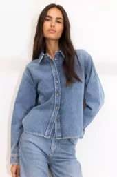 Francis Shirt : Mid Blue