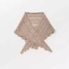 Opany Triangle Scarf : Melange Brown