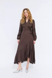 Laralil Cras Dress : Java Brown