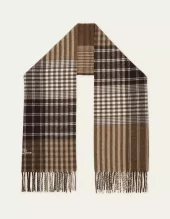 Signature Patchwork Check Scarf : Molè Brown