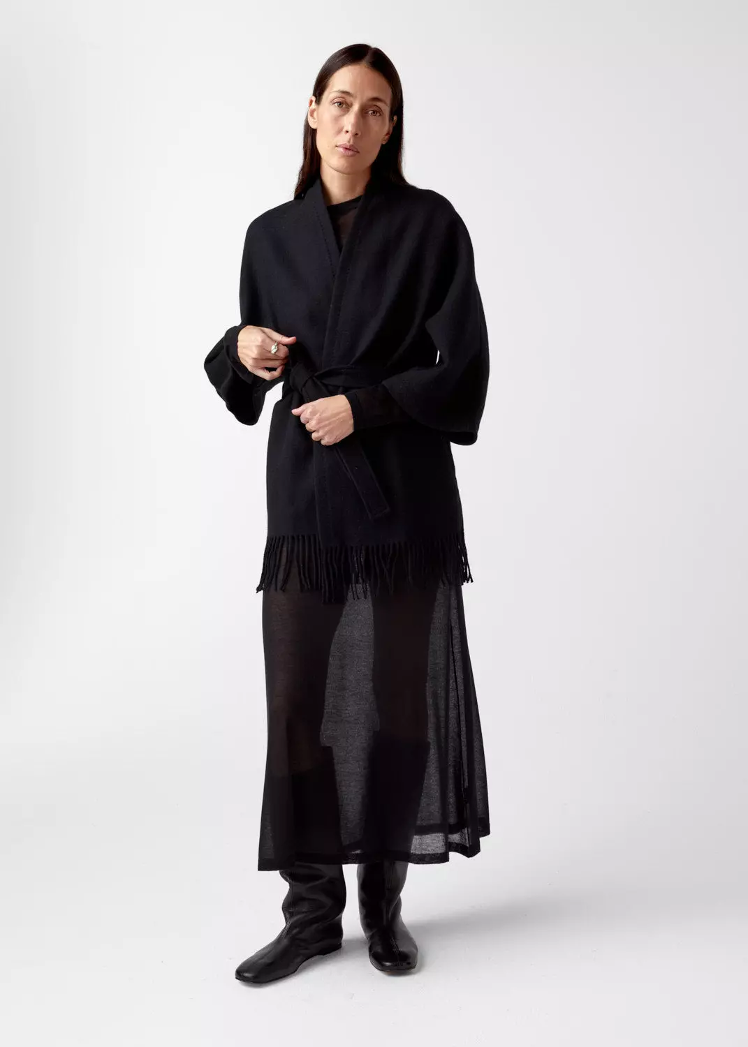 Akila Lamswool Jacket : Black