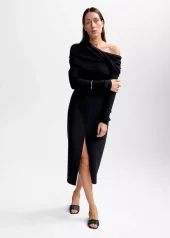 Delphine Merino Top : Black