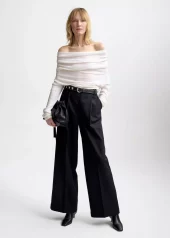 Delphine Merino Top : White