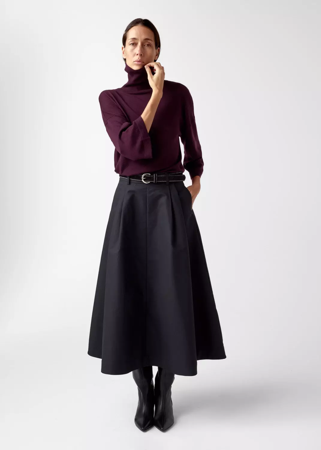 Tia Merino Knit : Burgundy