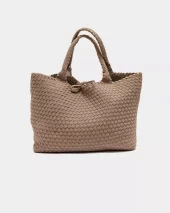 Mia Suede Soft Spuare Bag : Beige