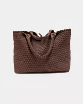 Mia Suede Soft Spuare Bag : Brown