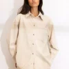 Alex Cord Shirt : Greige