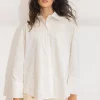Nell Pearl Shirt : White