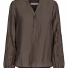 French Blouse : Brown