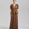 Emma Blouse : Ombre Brown