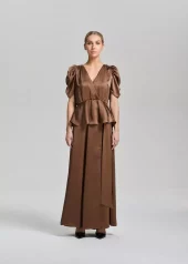 Emma Blouse : Ombre Brown