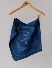 Mmg Bird Chambray Neckerchief : Indigo Blue