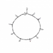 Lula White Bracelet : Silver