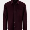 Orazio Wool Shirt :  Dark Burgundy