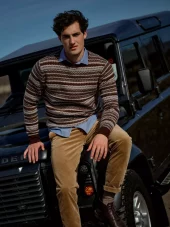 Mmg Laporte Pence Crew Neck Knit : Chocolate Brown