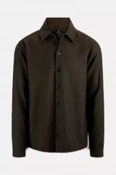 Oscar Wool Shirt : Dark Olive