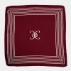 Elle Silk Scarf : Burgundy