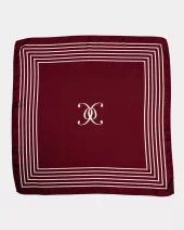 Elle Silk Scarf : Burgundy