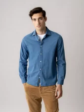 Mmg Marco Oxford Indigo Shirt : Indigo Blue