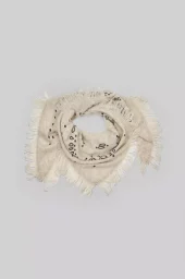 Jucca Knit Scarf : Light Beige Melange