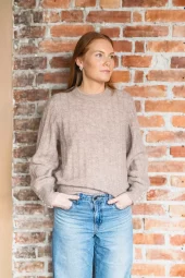 Raus Mira Amalie Pullover : Mocha Merin Mel