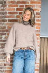 Raus Thea Amalie Pullover : Mocha Merin Mel