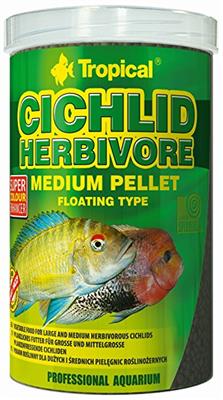 Tropical Cichlid Herbivore Medium Pellet 1000ml