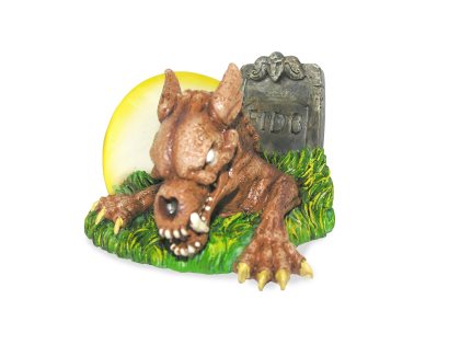 Zombie dog rising from grave