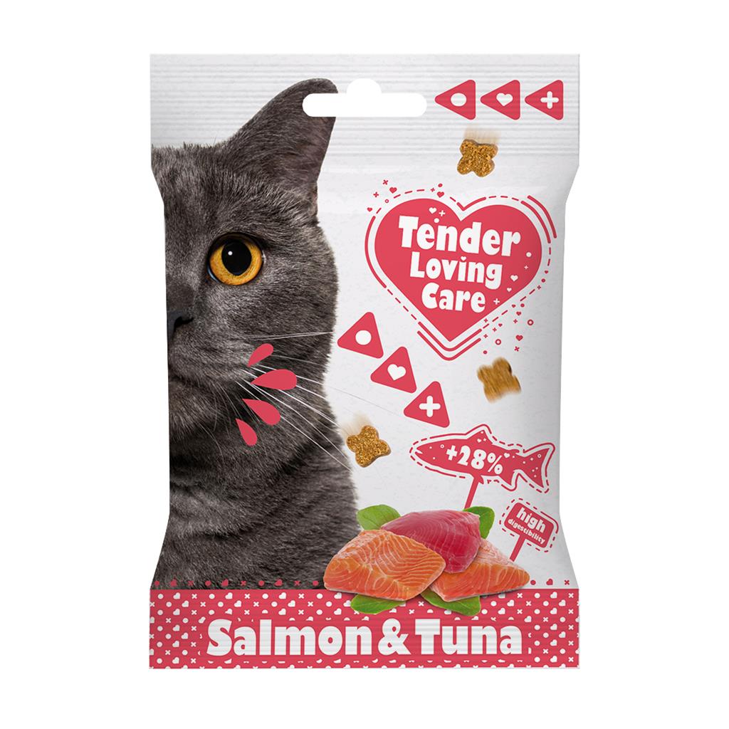 TLC Soft Cat Snack Laks/Tunfisk 50g