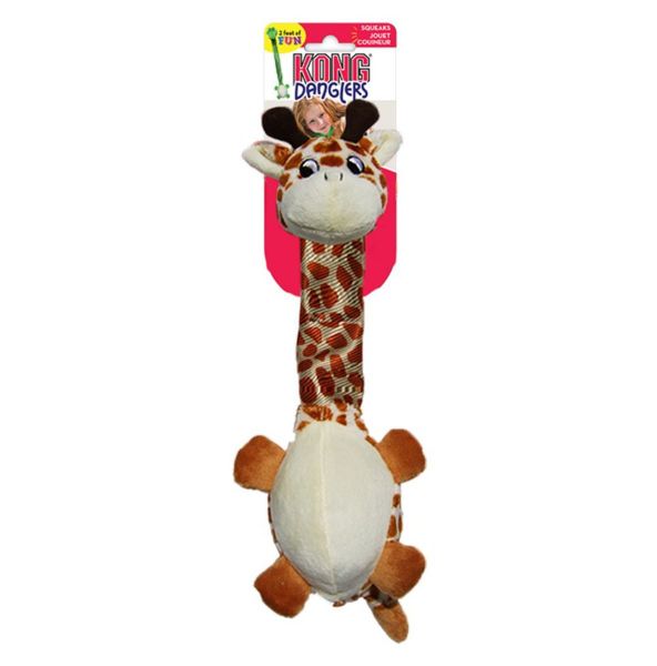KONG Leke Danglers Giraffe Brun L 62cm