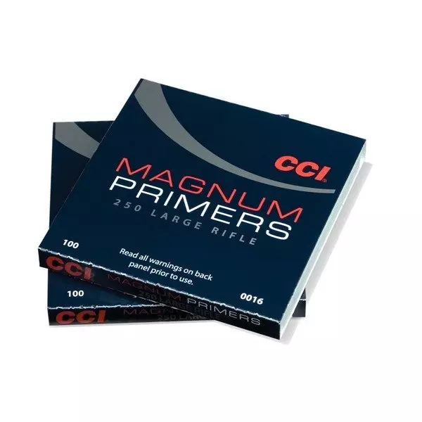 CCI Large Rifle Magnum # 250 tennhetter, 100 pakning