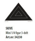 Skive Mini 1/4 figur 3-delt