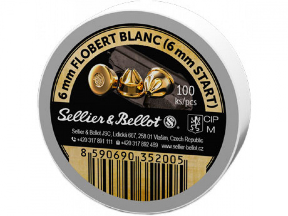 Sellier & Bellot knallpatron 6mm Flobert Blanc (6 mm Start)